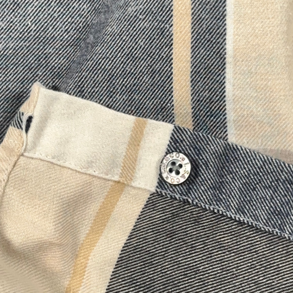 Vintage Levis Shirt Adult EXTRA LARGE Brown Plaid Flannel Workwear Grunge 90s - Picture 8 of 10